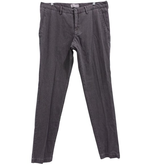 NWOT Michael Coal Men's Slim Fit Dress Pants Trouser Sz 40 Gray Flat Front - Picture 1 of 13